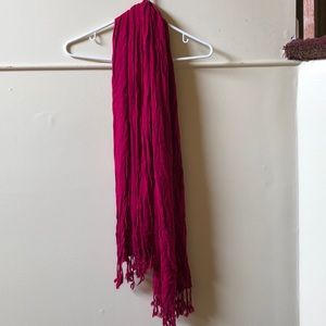 Red Scarf with Tassles
